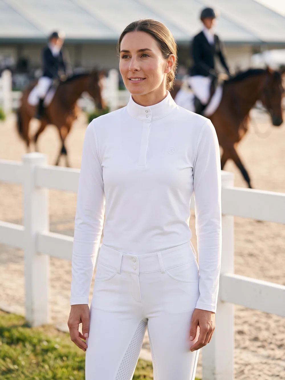 Breeches de concurso blancos