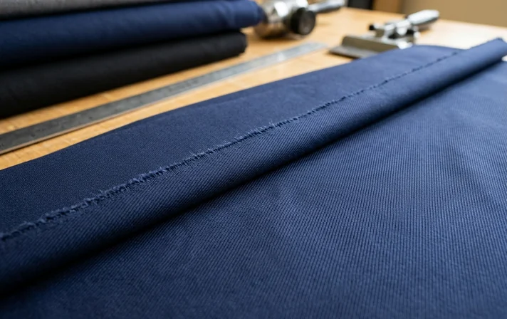 Tejido azul marino