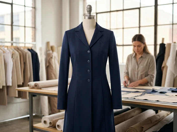 Muestra de la chaqueta en el maniquí