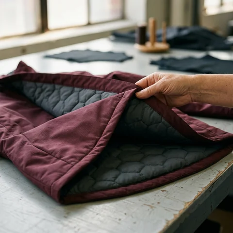 Tejido de chaqueta cortavientos con forro