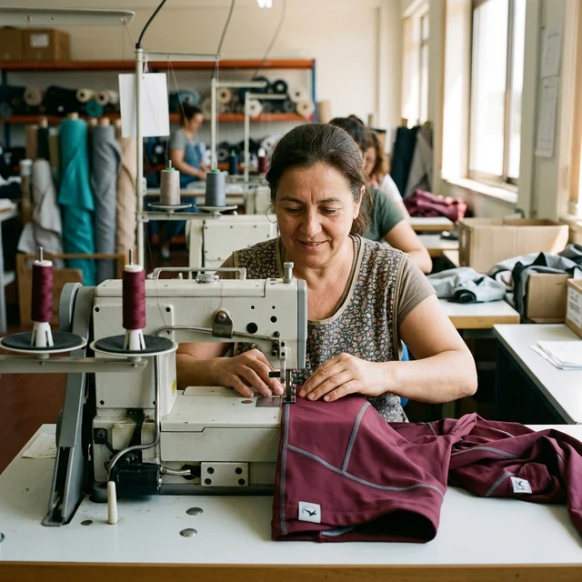 Malla de equitación elástica cosida en la línea
