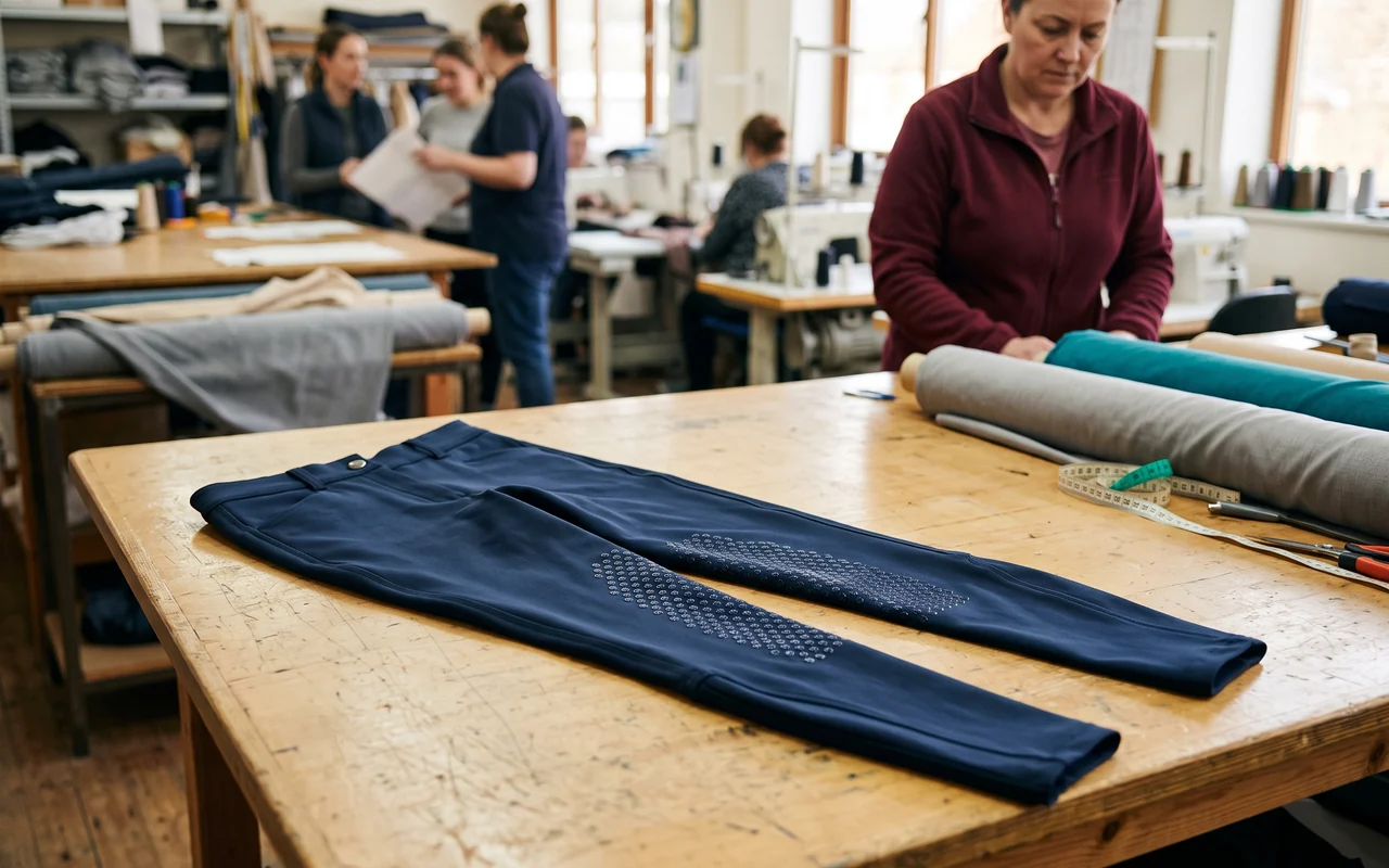Pantalón de montar con grip de silicona en las rodilleras