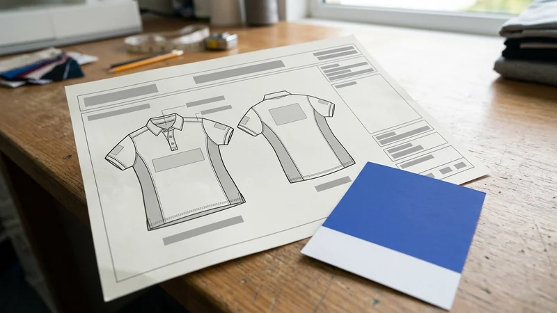 Ficha técnica impresa con la referencia de color