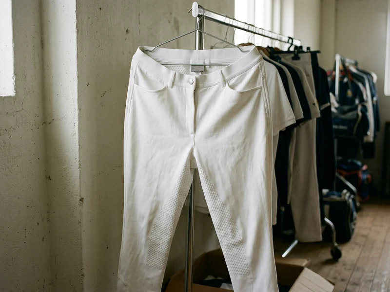 Breeches blancos de concurso con full grip